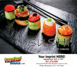 Sushi Oriental Cuisine Calendar 2027, Stapled, 11.5x18 promotional calendar – Food Calendars – 2027