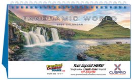 Large Size Scenic Desk Tent Calendar 11.75x7 promotional calendar – Tent Desk Calendars – 2026