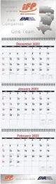 3 Months at a Glance Custom Calendar w Drop Ad 10.75x35, Julian Dates promotional calendar – Custom 3-Months-In-View Calendars – 2027