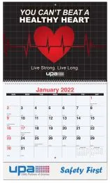 Full Color Custom Wall Calendar, Spiral Binding, 13 Full Color Images, Drop Ad Copy promotional calendar – Custom Multi Image Calendars – 2027