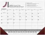 Desk Pad Calendar with Clean Black Large Grid, Product size 21.75x17 promotional calendar – Desk Pad Calendars – 2026