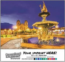 Scenic Latino America Calendar - Escenas de Latinoamerica  promotional calendar – Spanish English Bilingual Calendars – 2027