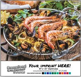 Delicious Culinary Recipes Bilingual  Calendar Spanish/English promotional calendar – Food Calendars – 2027