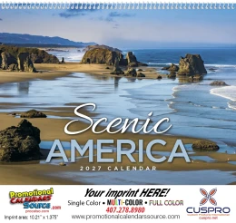 Scenic America Wall Calendar  - Spiral