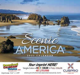 Scenic America Promotional Calendar  - Stapled promotional calendar – America Scenic Calendars – 2026
