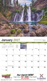 Scenic America Promotional Calendar  - Stapled promotional calendar – America Scenic Calendars – 2027