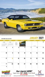 Street Thunder Promotional Wall Calendar  Spiral promotional calendar – Cars Calendars – 2027