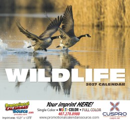 Wildlife Promotional Calendar  - Stapled promotional calendar – Wildlife Calendars – 2026