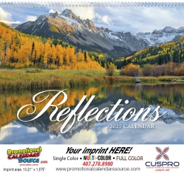 Reflections Promotional Wall Calendar  Spiral promotional calendar – Religion Theme Calendars – 2027
