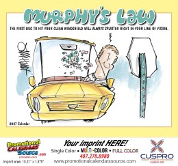Murphy s Law Promotional Calendar  - Stapled promotional calendar – Humorous Calendars – 2026