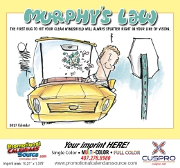 Murphy s Law Promotional Calendar  - Stapled promotional calendar – Humorous Calendars – 2027