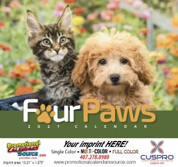 Four Paws Promotional Calendar  - Stapled