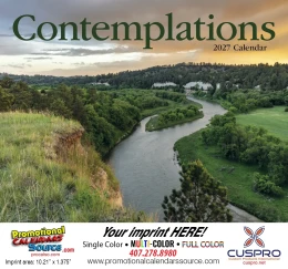 Contemplations Promotional Calendar  Stapled promotional calendar – Religion Theme Calendars – 2027
