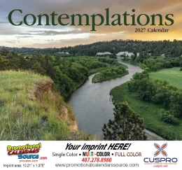 Contemplations Promotional Calendar  Stapled promotional calendar – Religion Theme Calendars – 2027