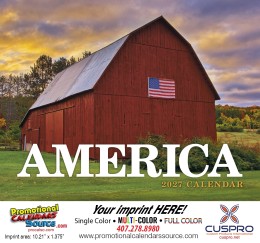 America Promotional Calendar  - Stapled promotional calendar – America Scenic Calendars – 2026