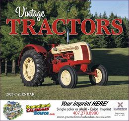 Legendary Tractors Promotional Wall Calendar  Stapled promotional calendar – Tractors Calendars – 2026