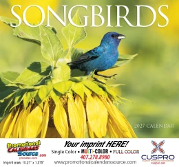 Nature's Songbirds Calendar Stapled