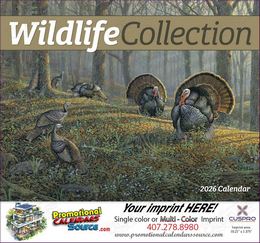 Wildlife Collection Art Calendar Stapled promotional calendar – Wildlife Art Calendars – 2026