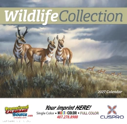 Wildlife Collection Art Calendar Stapled promotional calendar – Wildlife Art Calendars – 2027