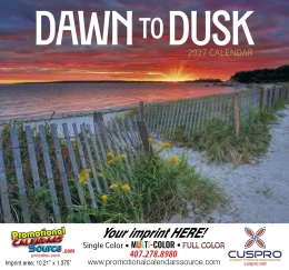 Dawn to Dusk Calendar  - Stapled promotional calendar – America Scenic Calendars – 2027