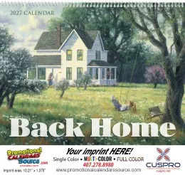 Back Home Promotional Calendar  - Spiral promotional calendar – Themed Calendars – 2027