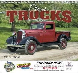 Classic Trucks Promotional Calendar  - Spiral promotional calendar – Trucks Calendars – 2027