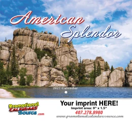 American Splendor Wall Calendar  promotional calendar – America Scenic Calendars – 2027