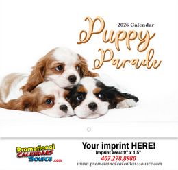 Puppy's Parade  Calendar promotional calendar – Pets Calendars – 2026