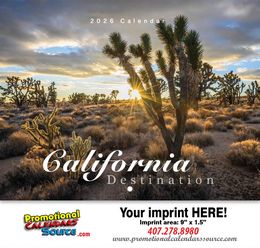Destination California Scenic Calendar promotional calendar – US States Calendars – 2026