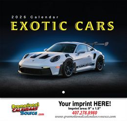 Exotic Cars Promotional Calendar  promotional calendar – Cars Calendars – 2026