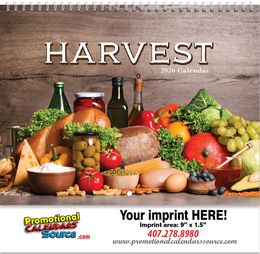 Harvest Calendar w Spiral Binding promotional calendar – Food Calendars – 2026
