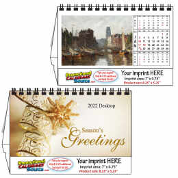 Fine Arts Desk Calendar 8.25x5.25 promotional calendar – Tent Desk Calendars – 2026