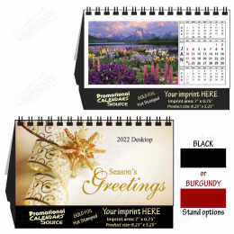 Colorful Gardens Desk Tent Calendar promotional calendar – Tent Desk Calendars – 2026