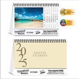 Tropical Island Desk top  Calendar promotional calendar – Tent Desk Calendars – 2026