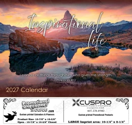 Inspirational Life (Protestant) Calendar 2027, Funeral Preplanning insert option promotional calendar – Protestant Calendars – 2027