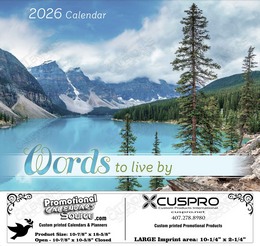 Words to Live By Inspiration Calendar 2027 promotional calendar – Inspirational Calendars – 2026