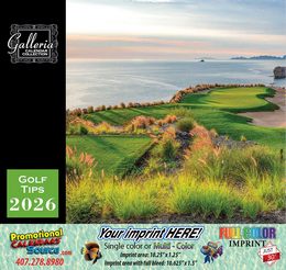 Golf Tips Wall Calendar  promotional calendar – Golf Calendars – 2026