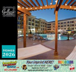 Stylish Homes Wall Calendar Stapled  promotional calendar – Homes Calendars – 2026