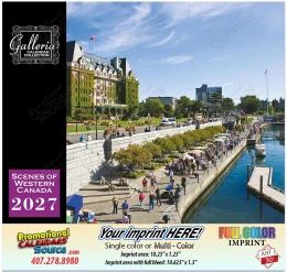 Scenes of Western Canada Wall Calendar  promotional calendar – Canada Scenic Calendars – 2027