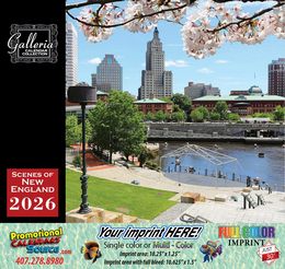 Scenes of New England Calendar  promotional calendar – US States Calendars – 2026