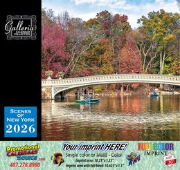 Scenes of New York Calendar  promotional calendar – US States Calendars – 2026