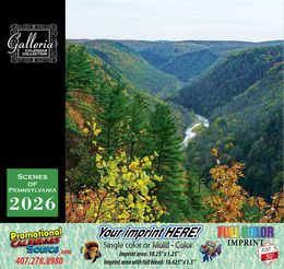 Scenes of Pennsylvania Calendar  promotional calendar – US States Calendars – 2026