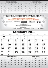 5-Month In View Large Calendar, size 19x27, 12 Sheets Tinned Top
 promotional calendar – 5 Month View Calendars – 2026