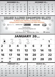 5-Month In View Large Calendar, size 19x27, 12 Sheets Tinned Top
 promotional calendar – 5 Month View – 2027