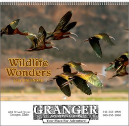 Wildlife Wonders Calendar, Spiral promotional calendar – Wildlife Calendars – 2026