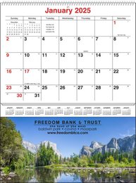 Full-Color Imprint Single Pocket Wall Calendar, 8.75x11.625, Spiral promotional calendar – Pocket Wall Calendars – 2026