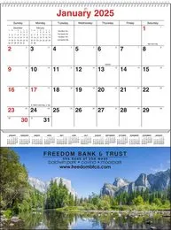 Full-Color Imprint Single Pocket Wall Calendar, 8.75x11.625, Spiral promotional calendar – Pocket Wall Calendars – 2027