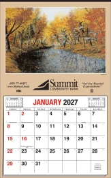 Larry Anderson Wildlife "Larson Farm Phesants" Full Apron Hanger Calendar 22x35 | 2027 promotional calendar – Full-Apron Calendars – 2027