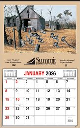 Larry Anderson Wildlife "Larson Farm Phesants" Full Apron Hanger Calendar 22x35 | 2027 promotional calendar – Full-Apron Calendars – 2026