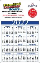 Laminated Card Calendar 11x17, Full Color Imprint 2-Sides, 14 pt. promotional calendar – Laminated Card Calendars – 2027